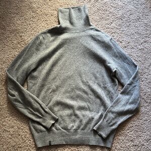 Gray Turtleneck Sweater for Men
